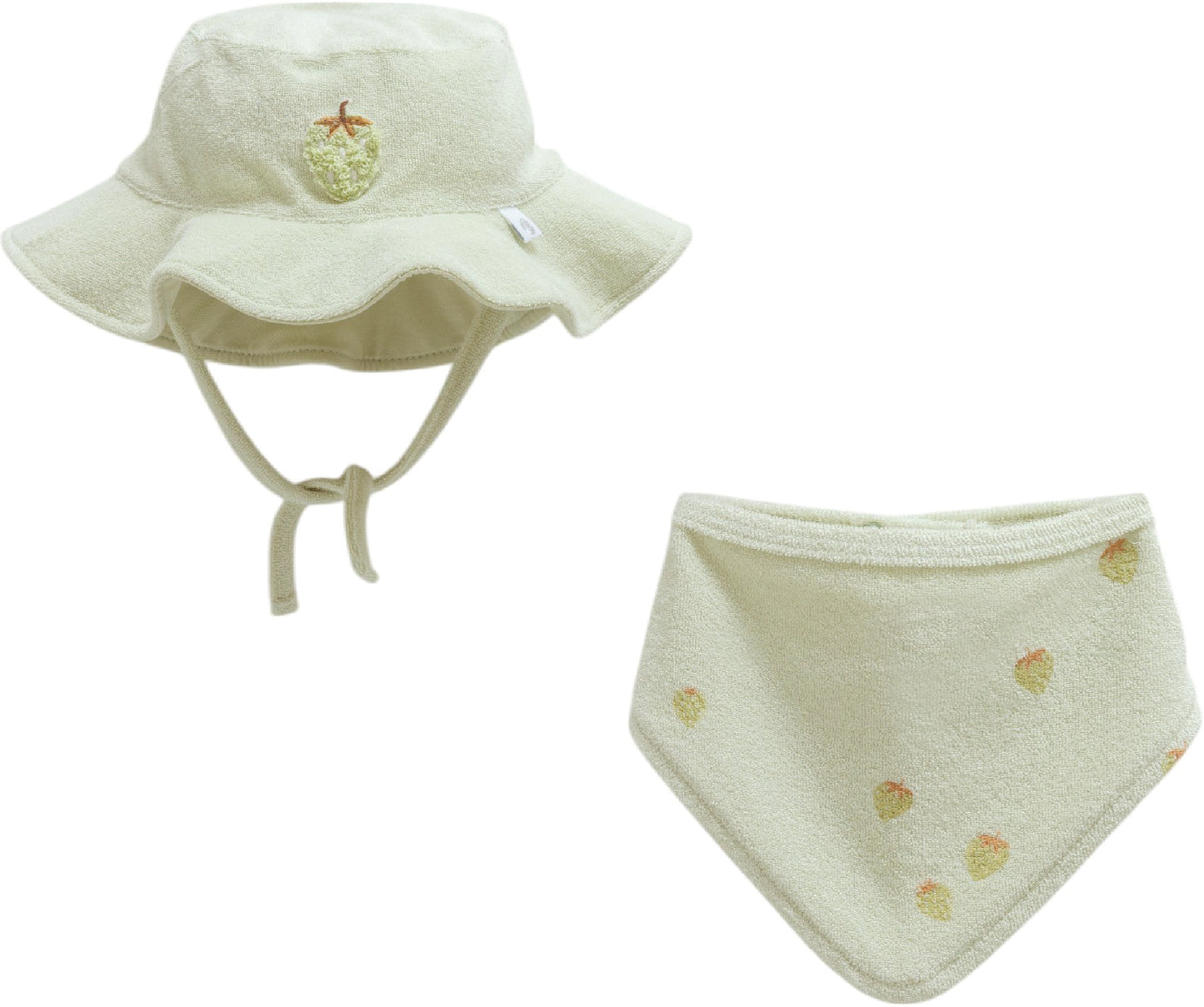 Caramell BERRY DAYS Baby Girl Hat & Bib Set