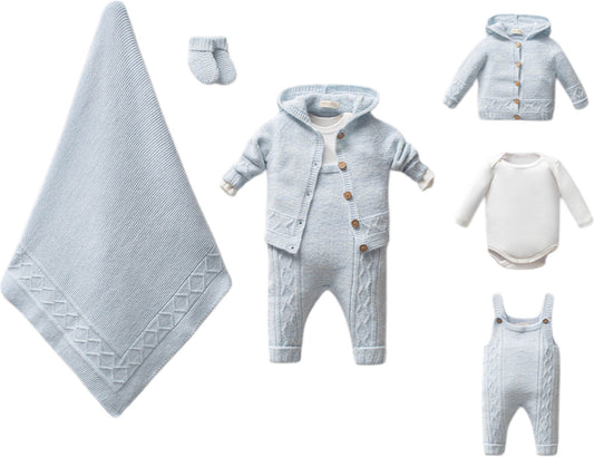 Nipperland Baby Boy Blue 5-Piece Set