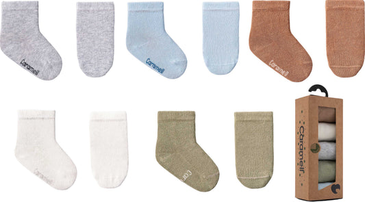 Caramell BASIC Baby Boy Socks Set (5 Pairs)