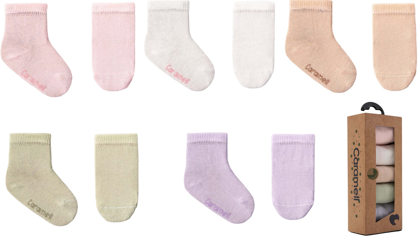 Caramell BASIC Baby Girl Socks Set (5 Pairs)