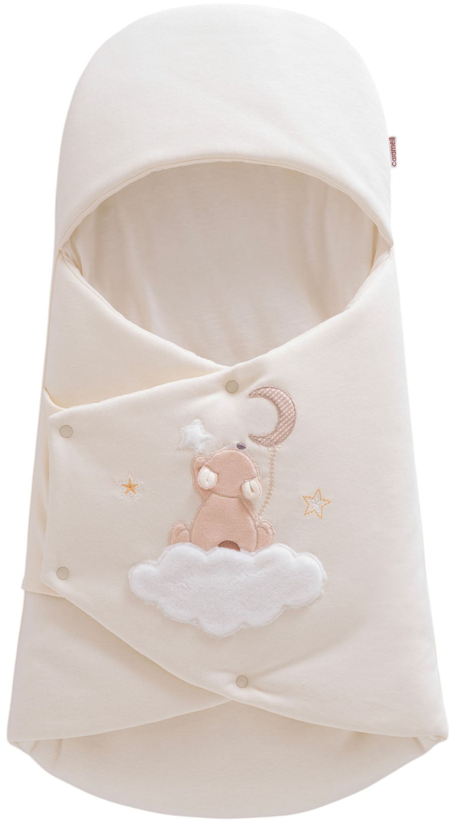 Caramell Basic Baby Boy Envelope Swaddle – Ecru