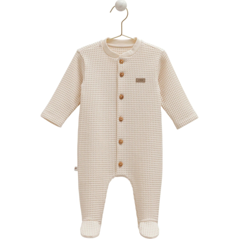 Caramell Baby 3-Piece Set – Soft Teddy Overalls, Hat & Basic Blanket Bundle